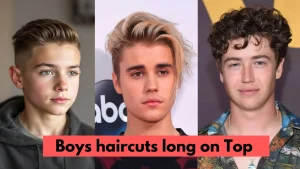image of Trendy boys haircuts long on Top