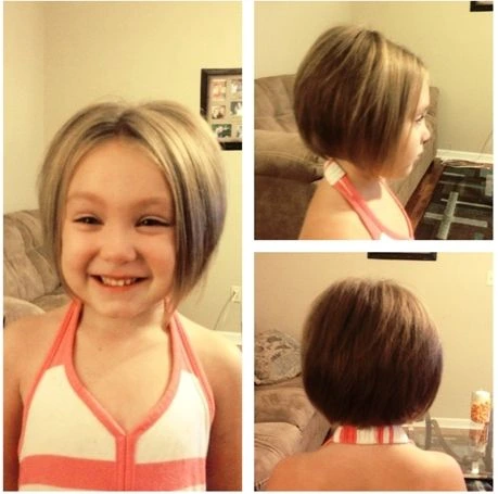 short hair baby girl haircut.
