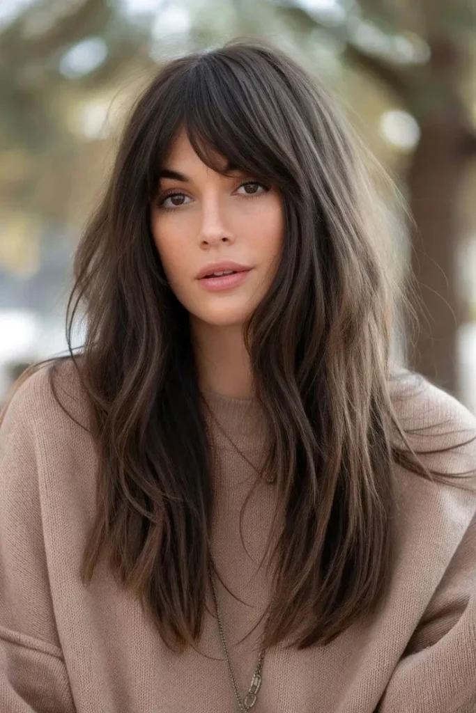 10 Trendy Shag Haircuts For Women 2025 9 image of Long Shag Haircut with Bangs