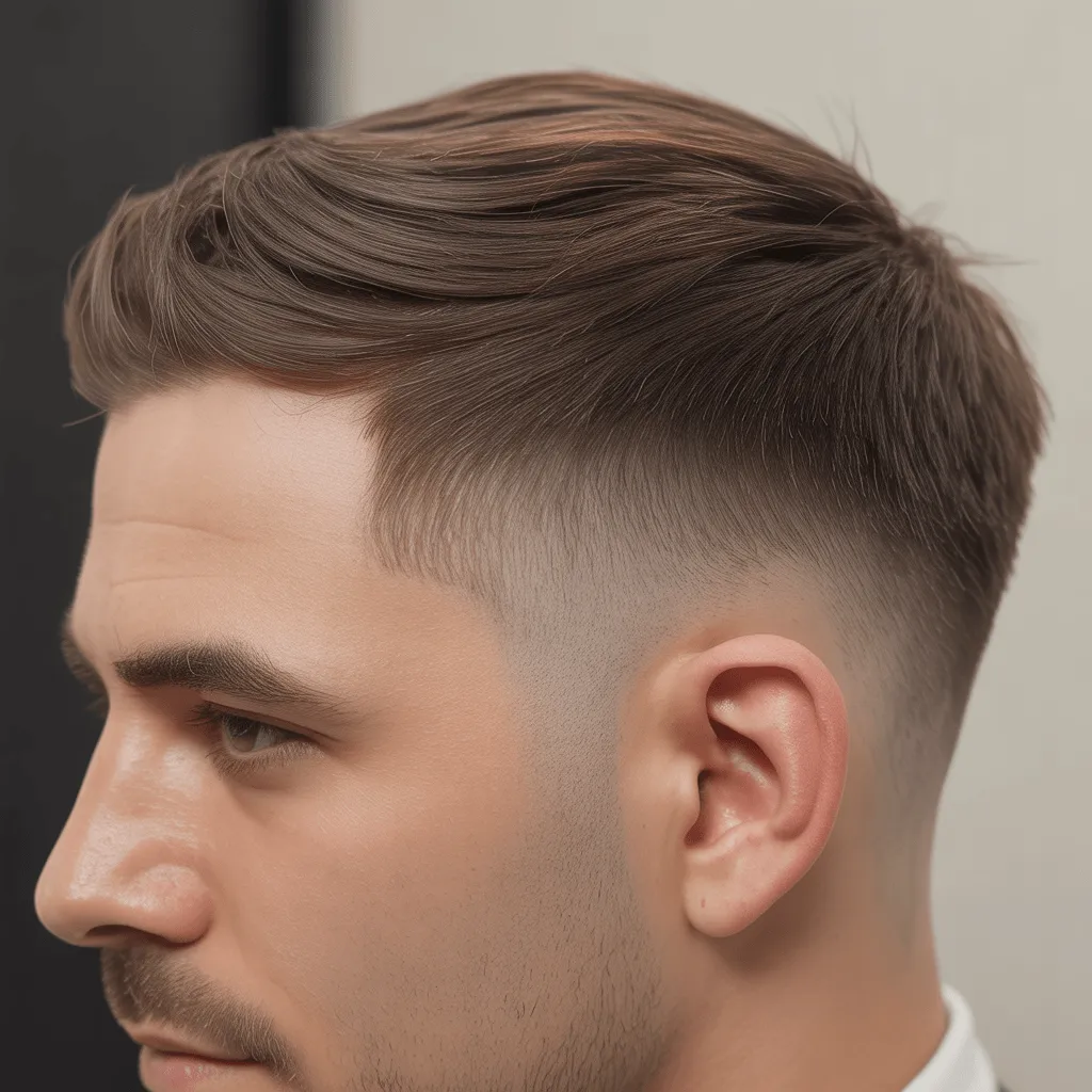 corte de cabello low taper fade clasico hombre