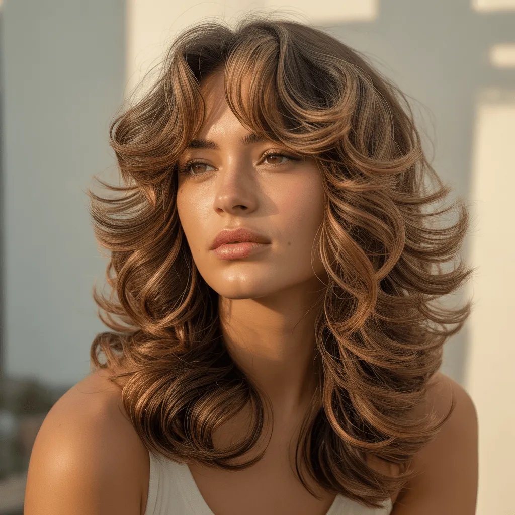 Butterfly Haircut for Long Hair 2026:Best Flattering Look 31 corte mariposa cabello ondulado