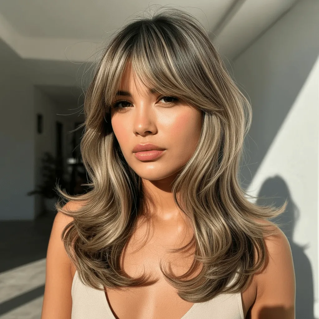 Butterfly Haircut for Long Hair 2026:Best Flattering Look 10 corte mariposa flequillo natural