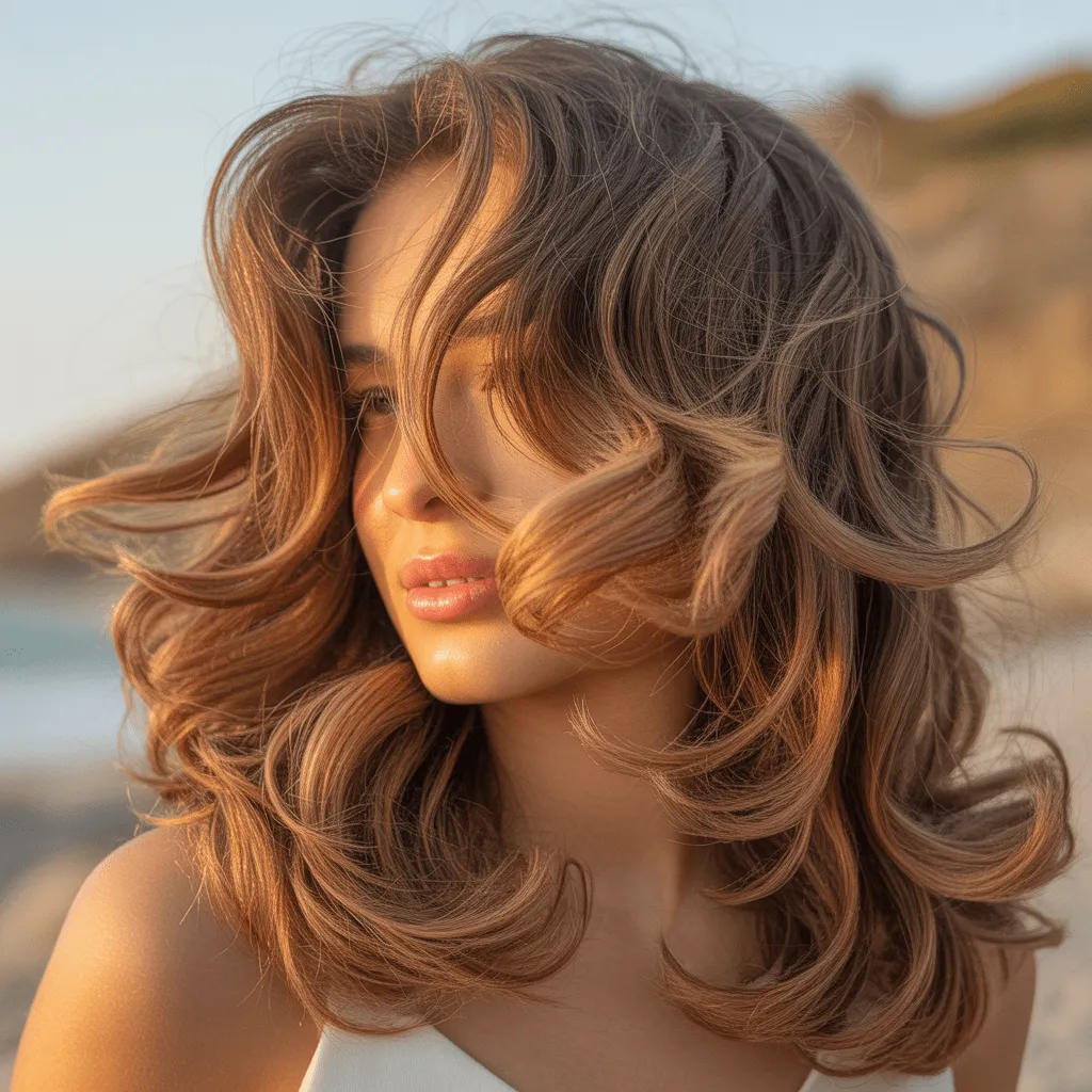 Butterfly Haircut for Long Hair 2026:Best Flattering Look 30 corte mariposa ondas largas 1