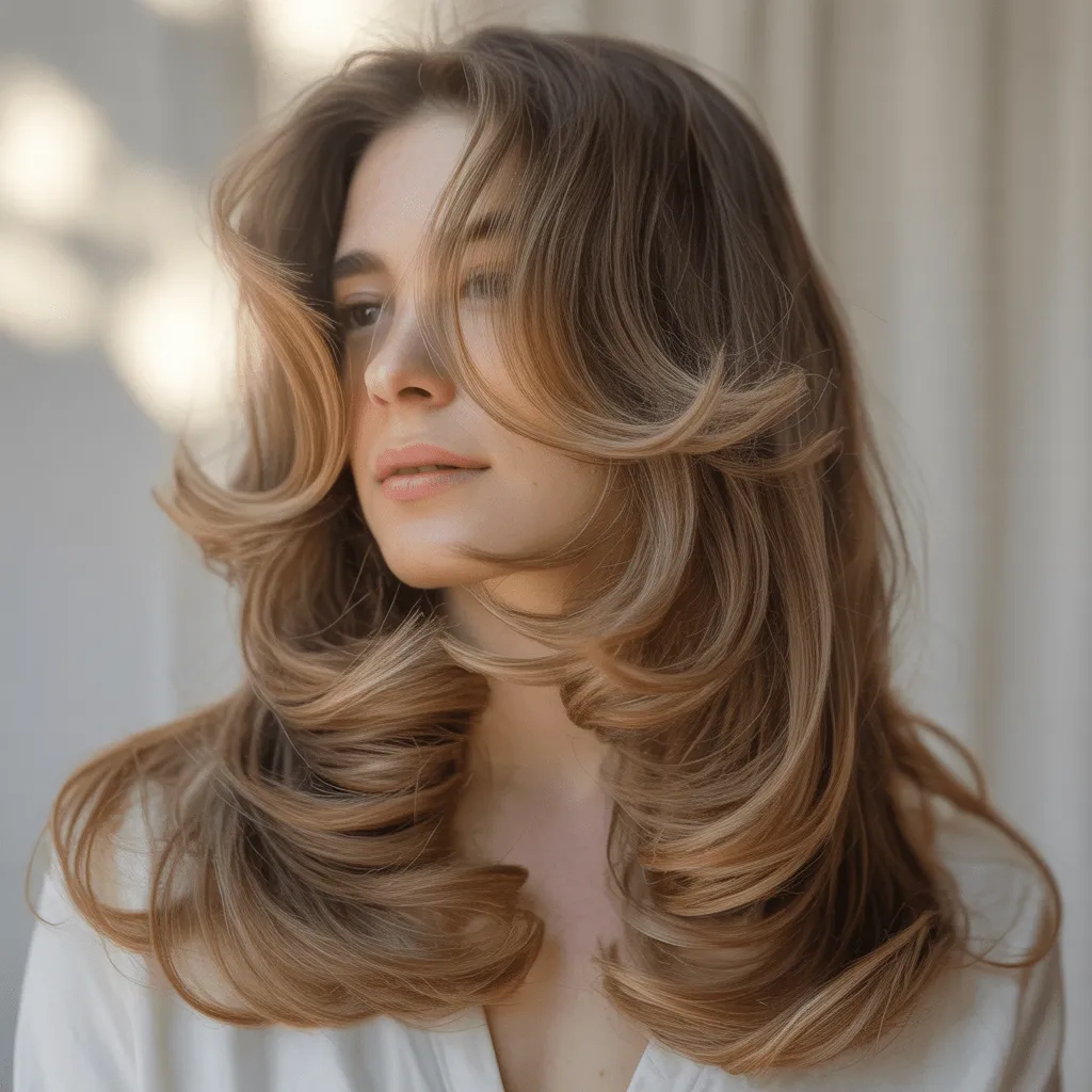 Butterfly Haircut for Long Hair 2026:Best Flattering Look 3 corte mariposa puntas