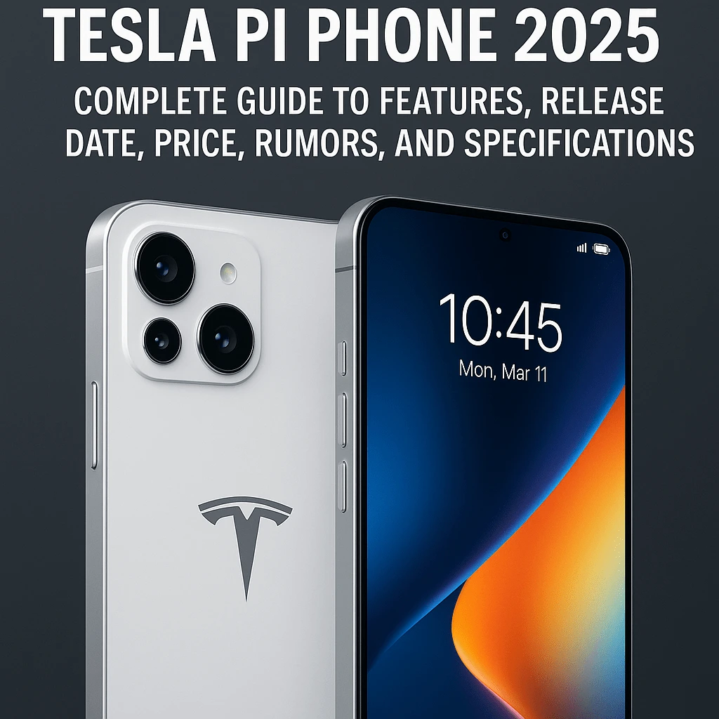 image of Tesla Pi Phone with tesla sign