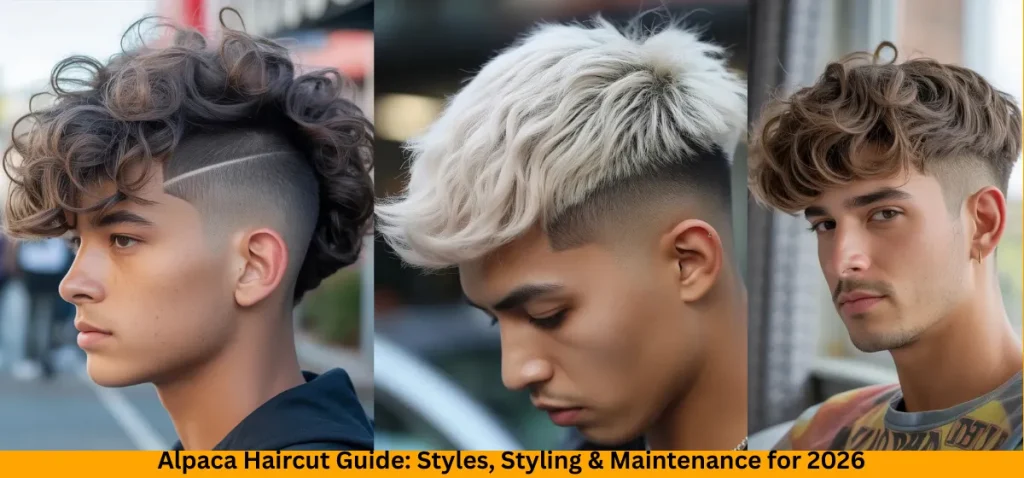 Alpaca Haircut Guide Styles Wavy hair alpaca haircut with tapered sides and medium fluffy top volume