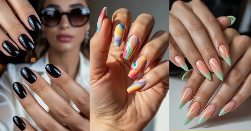 Summer Nails Inspo: 2026's Hottest Trends, Colors & Designs for Your Ultimate Sun-Kissed Manicure 1 Tropical hibiscus and monstera leaf press-on summer nails with vibrant floral nail art for beach vacation
