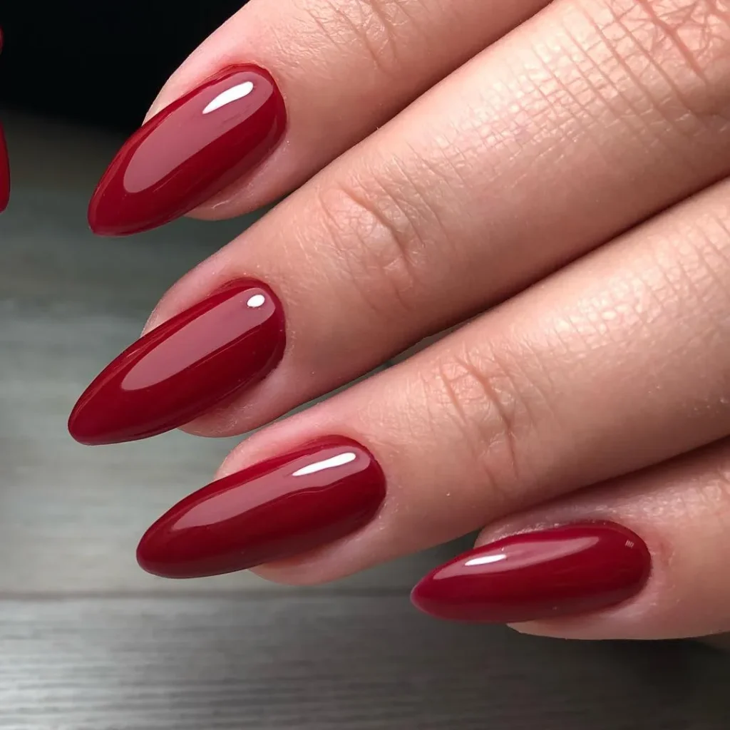 40 Stunning Red Nail Designs: 2026 Trends & Classic Styles 7 Image of Textured Red Velvet