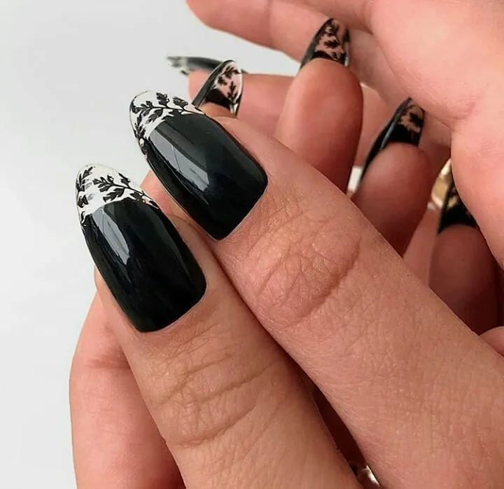 Black Nail Designs: The Ultimate Guide to Creating Bold, Elegant & Timeless Manicures That Suit Every Style 17 Black aura and energy fields
