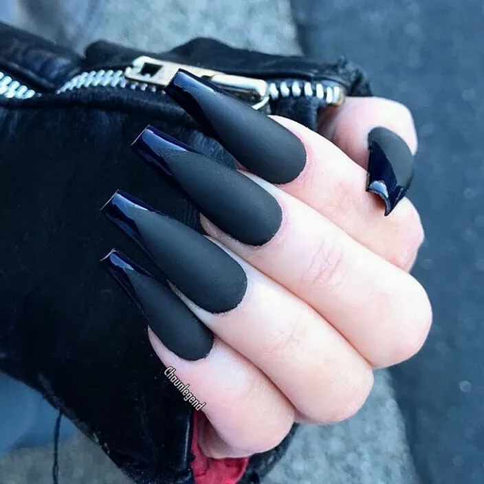 Black Nail Designs: The Ultimate Guide to Creating Bold, Elegant & Timeless Manicures That Suit Every Style 4 Matte Black Sophistication