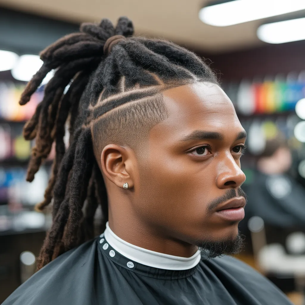 Best Derrick Henry Haircut Styles: The Ultimate Guide 4 Braided dreadlocks ponytail stylish men hairstyle idea