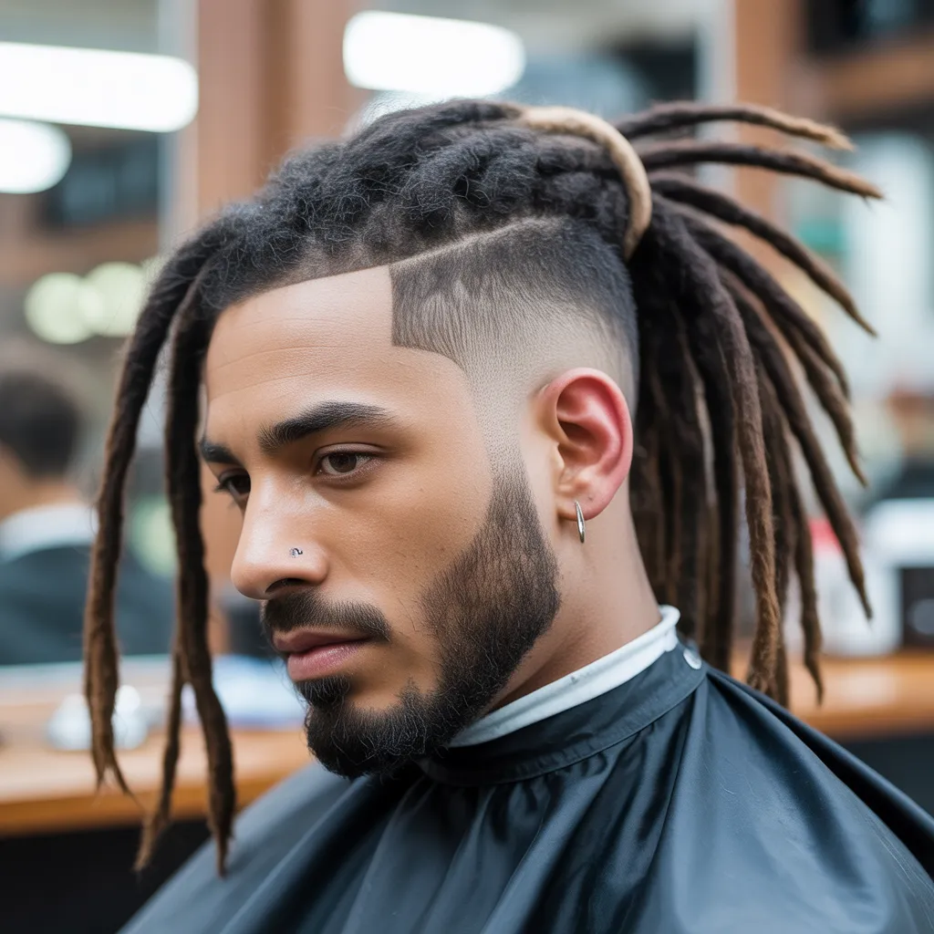 Best Derrick Henry Haircut Styles: The Ultimate Guide 6 Men’s dreadlocks hairstyle with clean low fade haircut