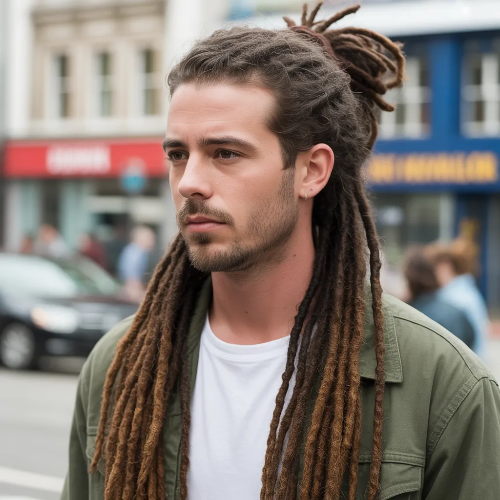 Best Derrick Henry Haircut Styles: The Ultimate Guide 5 Half up half down dreadlocks hairstyle for men