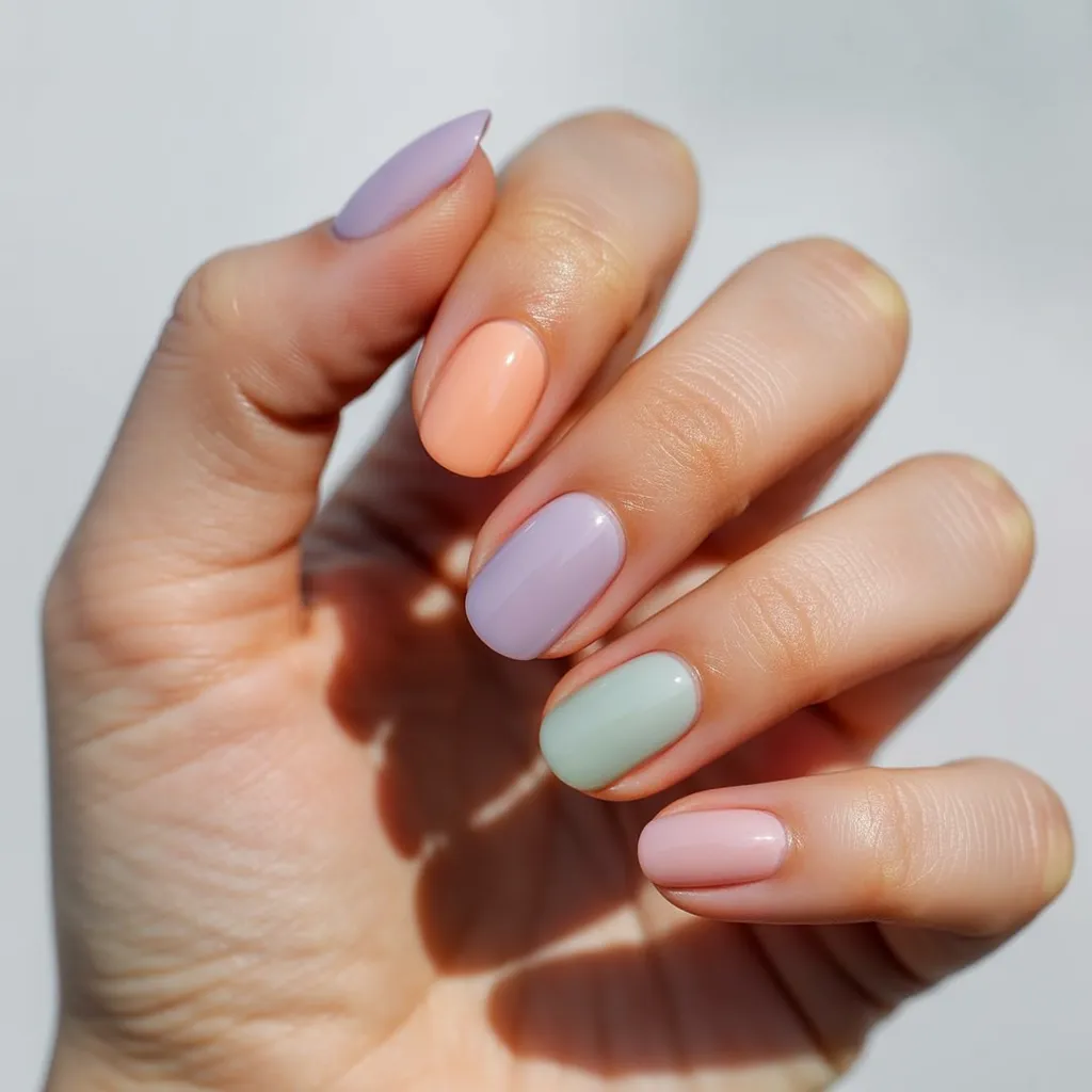 Summer Nails Inspo: 2026's Hottest Trends, Colors & Designs for Your Ultimate Sun-Kissed Manicure 5 Milky jelly bean pastel summer nails with sheer translucent candy-coated finish in soft peach and lavender
