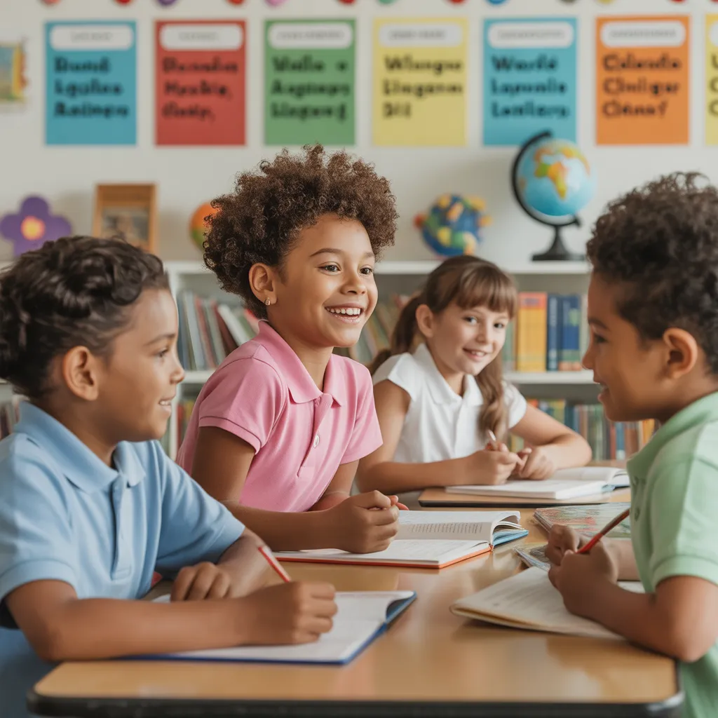 Global Village Academy Aurora: Colorado's Premier Language Immersion Charter School 2 photorealistic image of happy elementary NAQp8cbBSou3R7bdWQRJqw weGq8FVcT4eMfd8McpeTbw cover 1